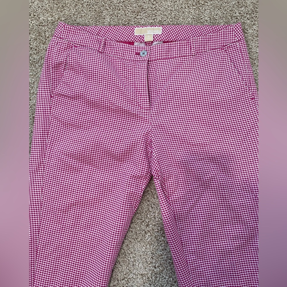 Michael Kors Pink Gingham Women's Bermudas